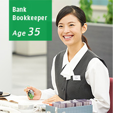 Bank Bookkeeper Age 35