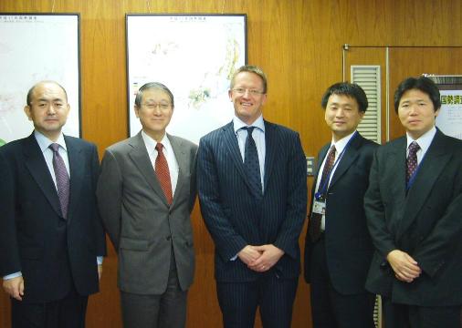 Mr. Vincent Galvin with senior staff of the SBJ