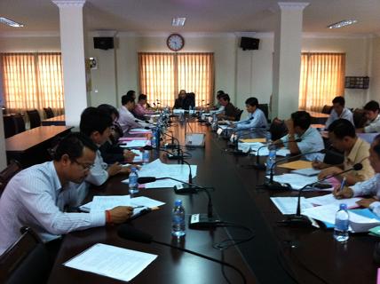 Photo 1. The 7th Census Technical Committee of 2011 Economic Census chaired by State Secretary