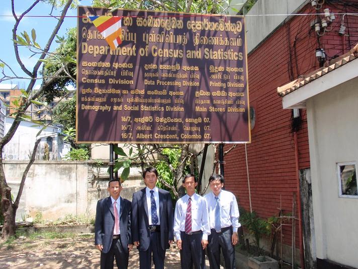 Photo 1. In front of Department of Census and Statistics (DCS), Sri Lanka