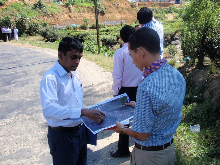 Photo 5. Training on census mapping by using satellite photo in Nuwara Eliya District