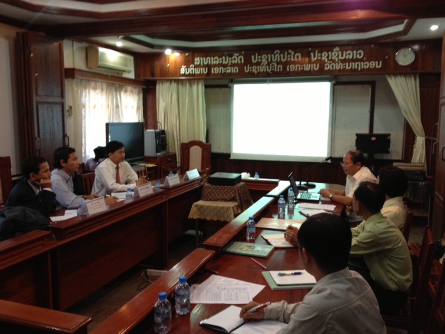 Photo 2. Presentation of 2006 Economic Census in Laos