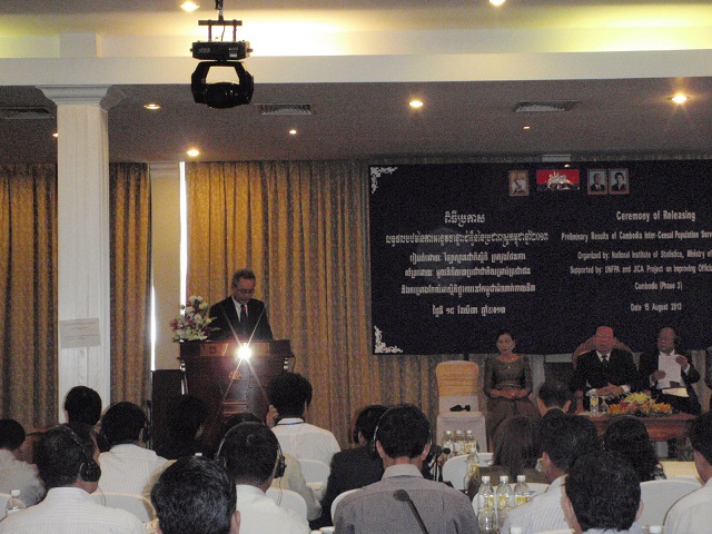 Photo 2. Speech of Chief Representative of JICA Cambodia Office