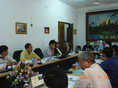 Photo 1. Attending at the 5th Census Technical Committee (CTC) chaired by Secretary of Ministry of Planning, Cambodia