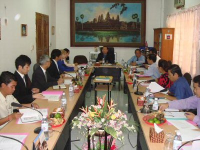 Photo 1. Attending at the 6th Census Technical Committee (CTC) chaired by Minister of Planning, Cambodia