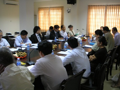 Photo 1. Attending at the 9th Census Technical Committee (CTC) chaired by Minister of Planning, Cambodia