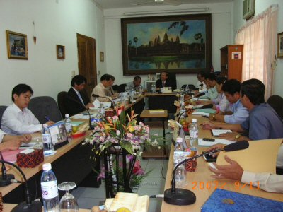 Photo 1. Attending at the 7th Census Technical Committee (CTC) chaired by Minister of Planning, Cambodia