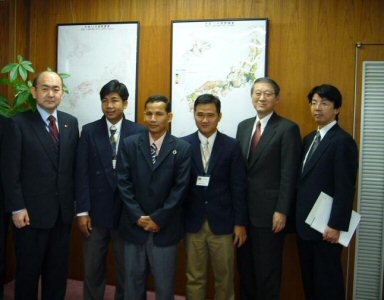 Photo 1. Courtesy Call on Director-General of the Statistics Bureau of Japan.