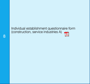 8. Individual establishment questionnaire form (construction, service industries A)