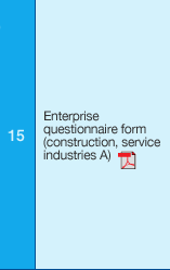 15. Enterprise questionnaire form (construction, service industries A)