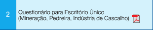 2 Questionário para Escritório Único (Mineração, Pedreira, Indústria de Cascalho)