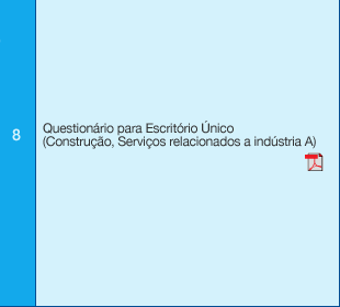 8 Questionário para Escritório Único (Construção, Serviços relacionados a indústria A)