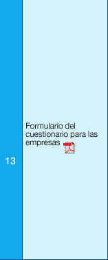 13 Formulario del cuestionario para las empresas