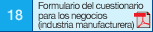 18 Formulario del cuestionario para los negocios (industria manufacturera)