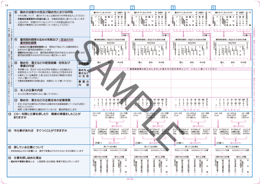 イメージ：基礎調査票第2面