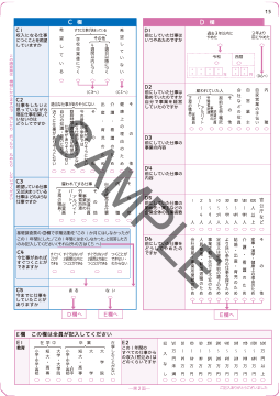 イメージ：特定調査票第2面