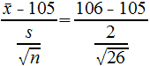 (x-105) (s(n̕))=(106-105) (2(26̕))