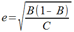 e=((B(1-B))C)̕