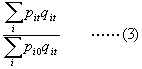 Paasche formula