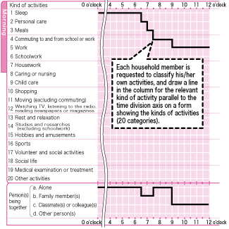 Example of pre-coding method questionnaire form