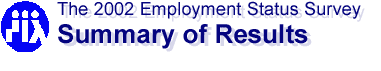The 2002 Employment Status Survey - Summary of Results