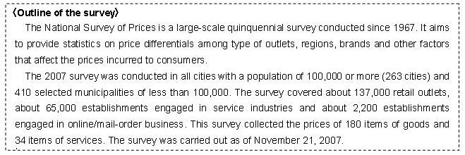 Outline of the survey