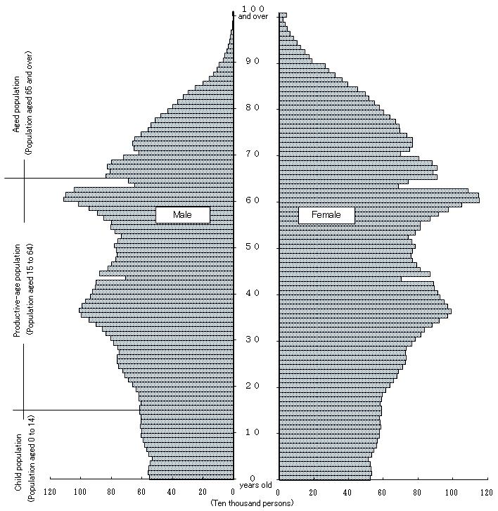 Figure2  Population Pyramid (as of October 1, 2009)