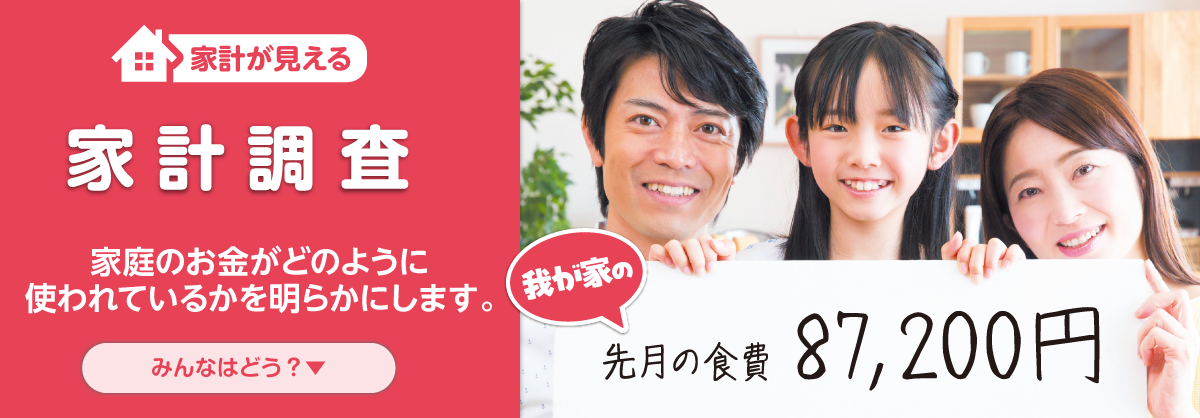 家計が見える 家計調査：家庭のお金がどのように使われているかを明らかにします。