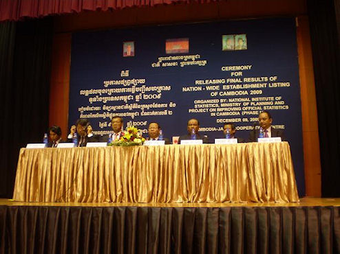 Photo 1. VIP Enclosure. Released by Senior Minister of Planning, Cambodia.