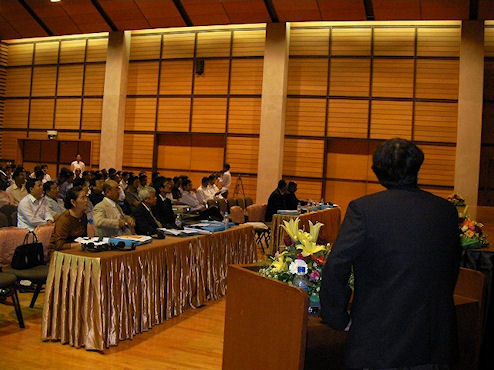 Photo 2. Attended by statistical officers of line ministries and provinces mainly.