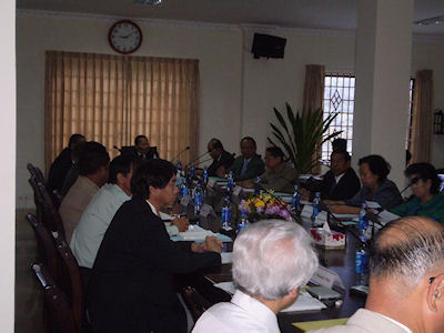 Photo 1. Attending at the 1st National Census Committee (NCC) chaired by Senior Minister of Planning, Cambodia