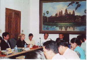 写真1 第2回人口センサス技術委員会（CTC） カンボジア計画大臣主催