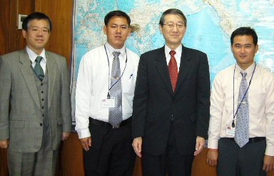 Photo 1. Courtesy Call on Director-General of the Statistics Bureau of Japan.