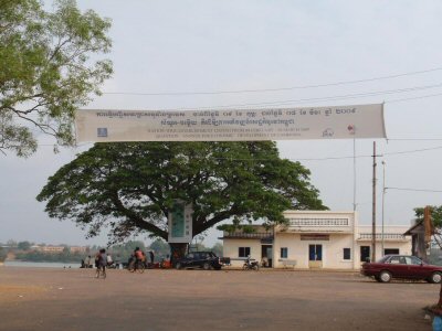 Photo 4. Banner of 2009 Establishment Listing were displayed in a main street of Stung Treng City.