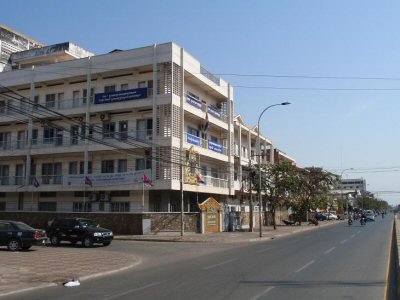 Photo 5. Banner of 2009 Establishment Listing were displayed on the building of Ministry of Planning.