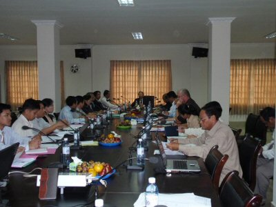 Photo 1. Attending at the 11th Census Technical Committee (CTC) chaired by Minister of Planning, Cambodia