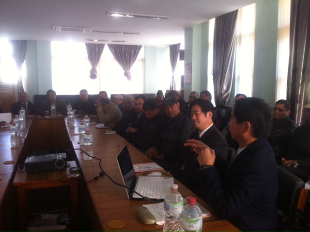 Photo 2. Presentation on Economic Census in CBS 