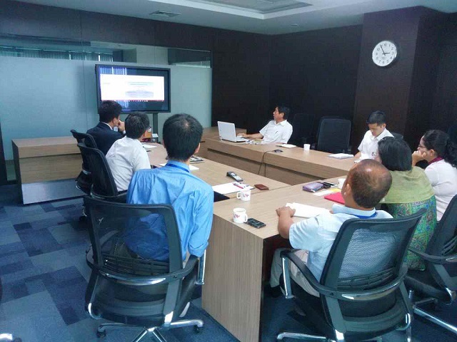 Photo 3. Presentation on Draft Form of Nepal Economic Census 2018 in JICA Nepal Office