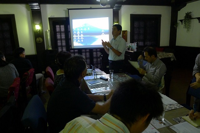 Photo 1. Lecture in Nepal Japanese Association