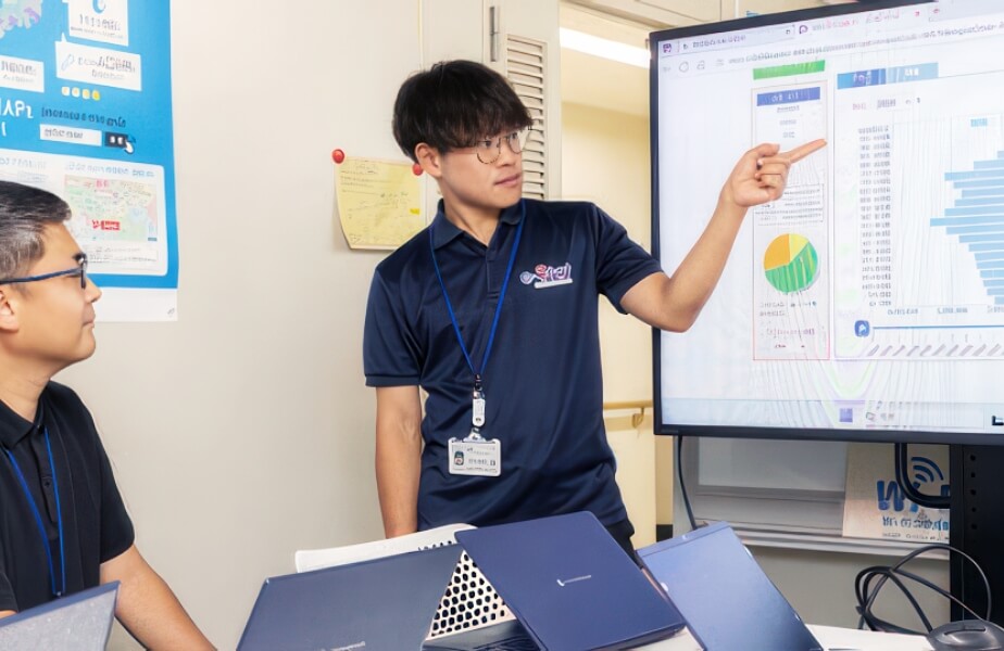 仕事の様子