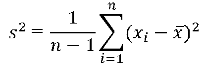 平均・分散の計算式の画像